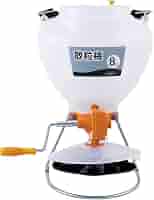 Amazon | 手動式 散粒機 タンク 8L 農薬 種子 肥料 均一 散布